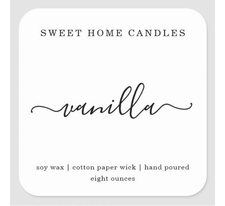 Square Candle Labels