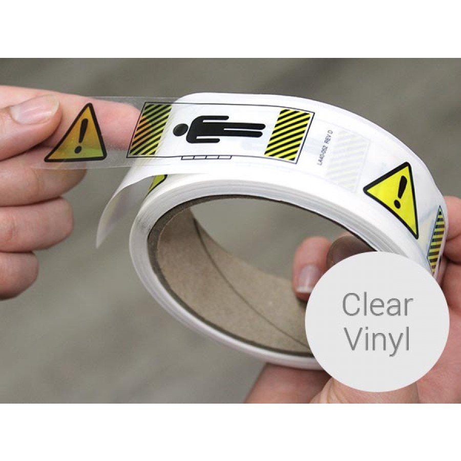 Custom Clear Vinyl Roll Stickers