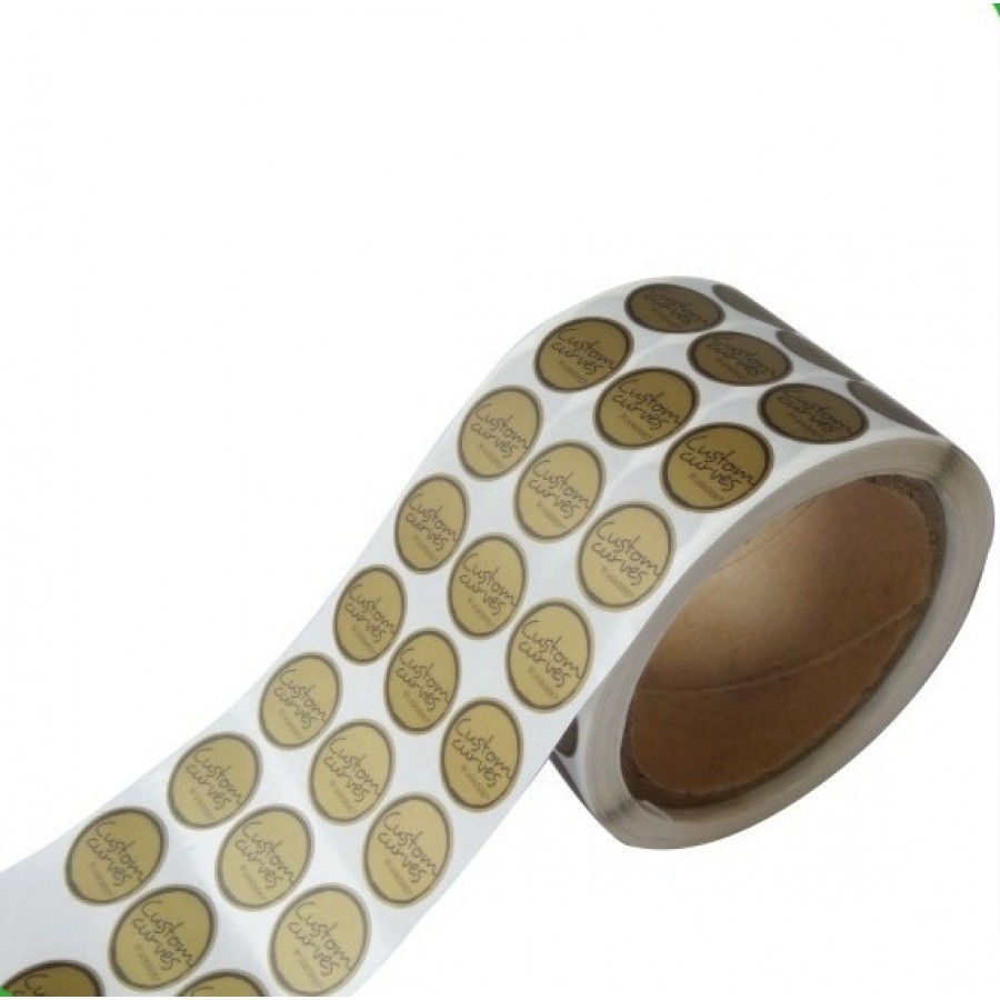 Die Cut White Vinyl Roll Stickers