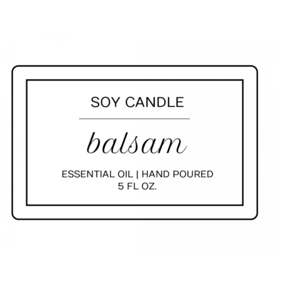 Rectangular Candle Labels