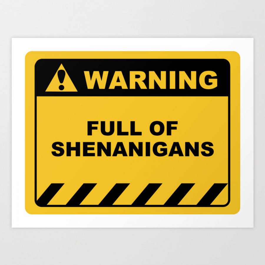 Rectangular funny warning labels