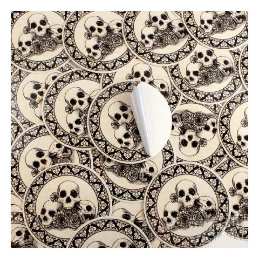 Round custom vinyl stickers