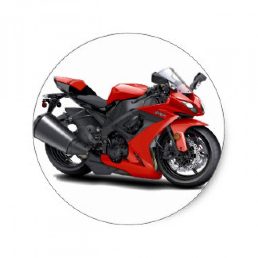 Round Bike Roll Stickers