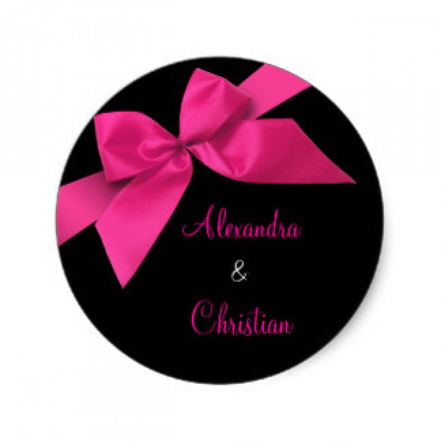 Round Wedding Roll Stickers