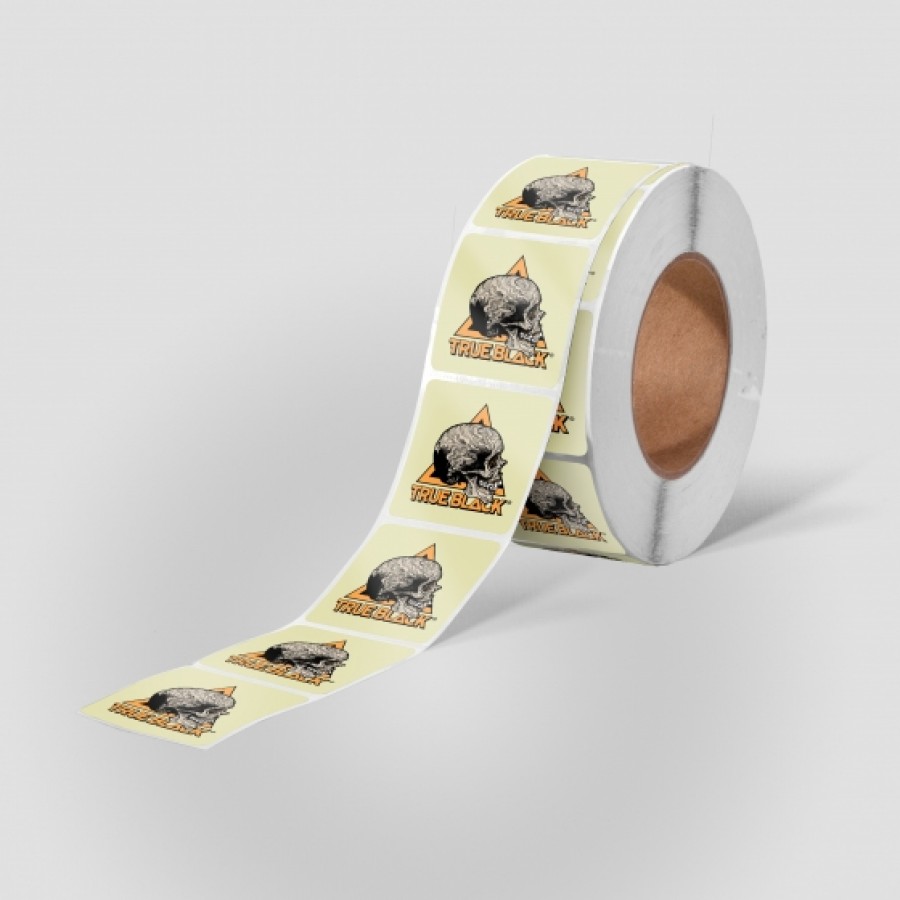 Square Clear Vinyl Roll Stickers