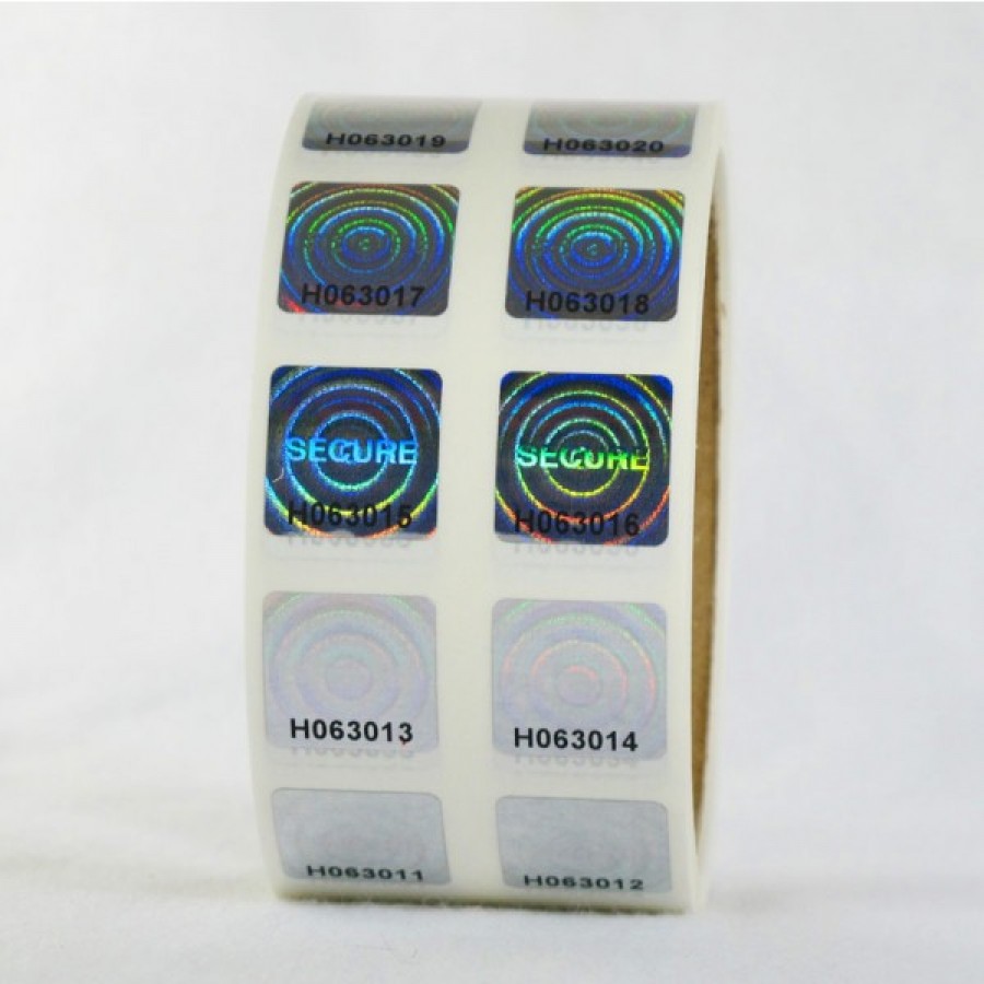 Square Hologram Roll Stickers