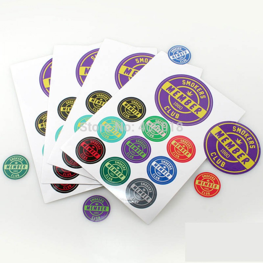 Square White Vinyl Stickers