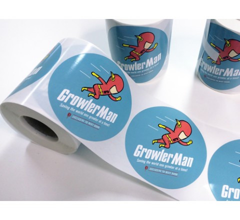 Die Cut Business Roll Stickers