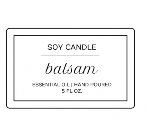 Rectangular Candle Labels