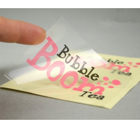 Rectangular Clear Vinyl Roll Stickers