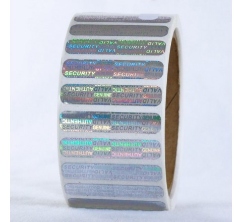 Rectangular Metallic Roll Stickers