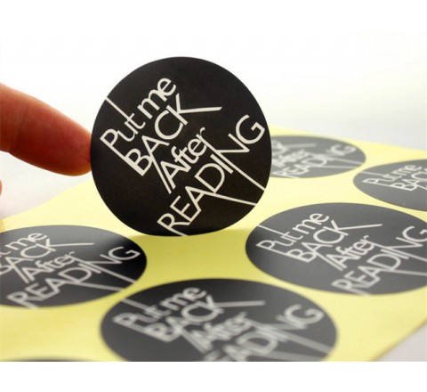 Round Laptop Roll Stickers