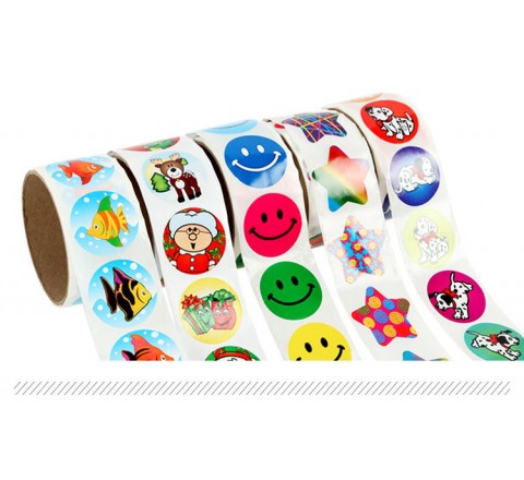 Round Roll Stickers