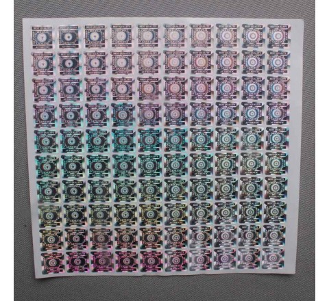 Square 3D Hologram Stickers