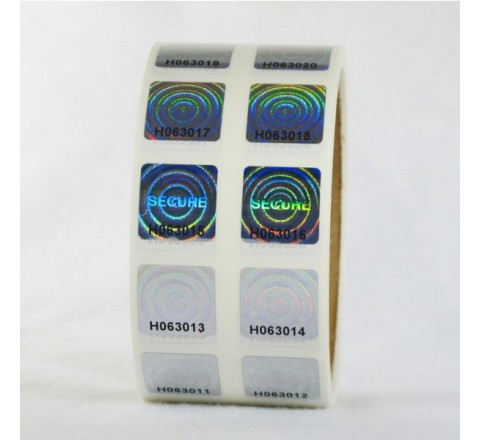 Square Hologram Roll Stickers